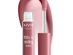 NYX Professional MAKEUP هذا ملمع حليبي ، ملمع شفاه نباتي ، ترطيب لمدة 12 ساعة - Cherry Skimmed (Dusty Pink Mauve)