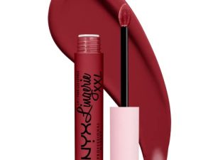NYX PROFESSIONAL MAKEUP Lip Lingerie XXL Matte Liquid Lipstick - إنه أكثر سخونة (أحمر Mahogany دافئ)
