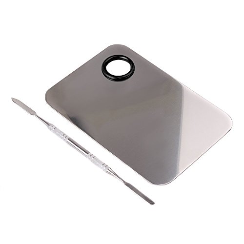 أداة ملعقة باليت مكياج من الفولاذ المقاوم للصدأ Goege Pro (L5.9 * W3.9 inch) أداة ملعقة باليت مكياج من الفولاذ المقاوم للصدأ Goege Pro (L5.9 * W3.9 inch)