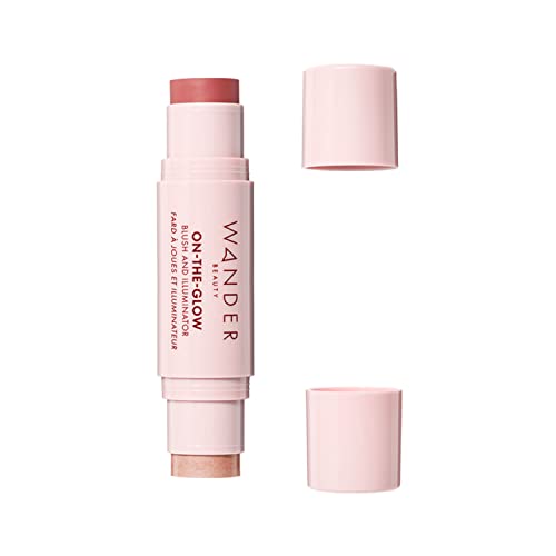 قلم تمييز المكياج وأحمر الخدود - WANDER BEAUTY ON-THE-GLOW - Blush & Illuminator Makeup. كريم أحمر خدود ومكياج هايلايتر في عصا مزدوجة الأطراف. هايلايتر ولون مكياج للوجه والجسم. القسوة المجانية. (غروب سيينا / توهج عاري) قلم تمييز المكياج وأحمر الخدود - WANDER BEAUTY ON-THE-GLOW - Blush & Illuminator Makeup. كريم أحمر خدود ومكياج هايلايتر في عصا مزدوجة الأطراف. هايلايتر ولون مكياج للوجه والجسم. القسوة المجانية. (غروب سيينا / توهج عاري)