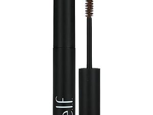 elf، Wow Brow Gel ، مكثف ، قابل للبناء ، جل شمعي هجين ، يخلق حواجب كاملة ، كثيفة المظهر ، يحافظ على شعر الحاجب في مكانه ، سمراء ، غني بالألياف ، 0.12 أونصة