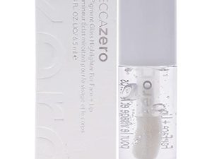 هايلايتر BECCA Zero No Pigment Glass للوجه والشفاه ، 0.23 أونصة سائلة (عبوة من 1) (I0115907)