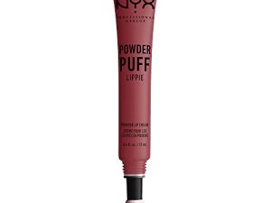 NYX PROFESSIONAL MAKEUP Powder Puff Lippie Lip Cream ، أحمر شفاه سائل - Squad Goals (Tea Rose Pink)