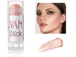 أحمر الخدود Eyret Blush Sticks Shimmer Cheek Blushes Stick Highlighting ، كريم خفيف الوزن ، أحمر خدود ، مستحضرات تجميل طبيعية ، مستحضرات تجميل للنساء والفتيات (# 2-Highlighter)