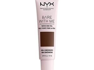 NYX PROFESSIONAL MAKEUP Bare With Me Tinted Skin Veil ، كريم بي بي خفيف الوزن - إسبريسو عميق
