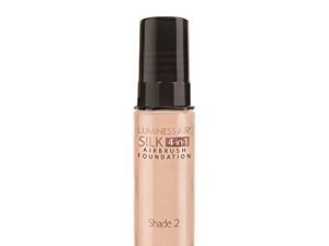 Luminess Air Silk 4-In-1 Airbrush Foundation - Foundation ، Shade 020 (0.5 أونصة سائلة) - تغطية شفافة إلى متوسطة - تركيبة مضادة للشيخوخة ترطب وترطب - مجموعة مكياج احترافية لفرشاة هوائية لاسلكية
