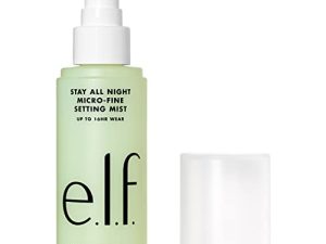 بخاخ تثبيت دقيق من elf Stay All Night ، مرطب ومنعش لوقت ثبات 16 ساعة ، نباتي وخالي من القسوة ، 2.7 أونصة سائلة