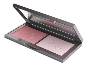 Mirabella Beauty Blush Duo ، Love / Soulmate (وردي مغبر / وردي لامع) - بودرة معدنية مضغوطة للخدود - مكياج احترافي ومضغوط وسهل الاستخدام للوجه ، خالٍ من البارابين والتلك.
