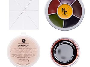 مجموعة تأثيرات كاتب مستحضرات التجميل من Narrative Cosmetics ، عجلة كدمات 6 ألوان ، شمع ندبة ، معجون دم جرب ، مجموعة مكياج SFX احترافية مع أدوات تطبيق