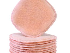 Polyte Premium Hypoallergenic Microfiber Fleece Makeup Remover and Facial Cleansing Cloth، 5 x 5 in، 10 Pack (مرجاني فاتح)