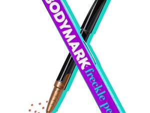 قلم نمش من BodyMark ، رأس فرشاة ناعم ، قلم واحد بنمش بني ، أقلام النمش بجودة مستحضرات التجميل للبشرة
