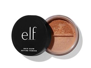 بودرة Elf Halo Glow Setting ، حريرية ، عديمة الوزن ، ضبابية ، تنعم ، تقلل المسام والخطوط الدقيقة ، تخلق تأثير تركيز ناعم ، عميق ، لمسة نهائية شبه غير لامعة ، 0.24 أونصة