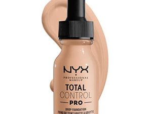 NYX PROFESSIONAL MAKEUP Total Control Pro Drop Foundation ، تغطية قابلة للزيادة من Skin-True - فاتح