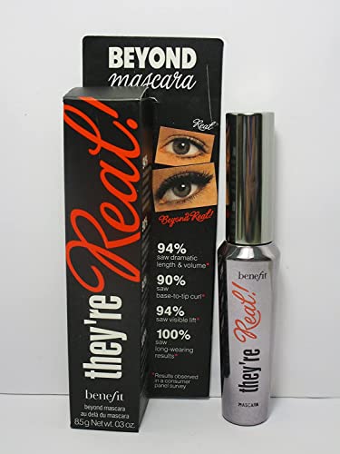 مستحضرات التجميل المنفعة إنها حقيقية! ماسكارا بالحجم الكامل ، أسود ، 0.3 اونصة مستحضرات التجميل المنفعة إنها حقيقية! ماسكارا بالحجم الكامل ، أسود ، 0.3 اونصة
