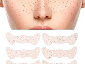 النمش المضاد للماء من Frecklyz - عبوة من 6 ملصقات وشم مؤقتة للوجه - رقعة وشم مزيفة ذات مظهر طبيعي - إكسسوارات مكياج مضادة للماء للنساء