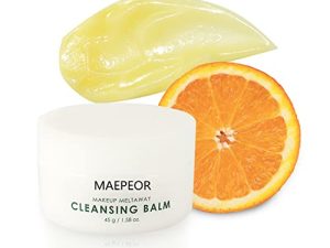 بلسم منظف لإزالة المكياج من مايبور بالزيت العطري البرتقالي الحلو Natural Clean Makeup Meltaway Cleansing Balm Cosmetic ((45g / 1.58oz))
