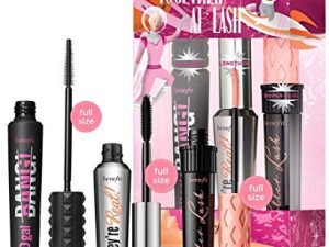 مجموعة ماسكارا من Benefit Cosmetics 3 قطع بالحجم الكامل بقيمة 72 دولارًا ، إنها مجموعة رموش حقيقية سيئة للغاية من مجموعة Bang Roller Lash معًا أخيرًا