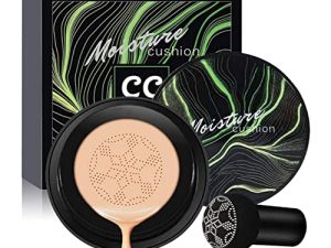 كريم Mushroom Head Air Cushion CC ، كريم أساس CC ، كريم أساس سائل خافي عيوب دائم الترطيب الصبغي CC ، أساس أساس سائل مكياج غير لامع ومتناسق للجلد (طبيعي)