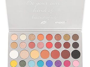 لوحة ظلال العيون من evpct 39 لونًا sombras de ojos بألوان قوس قزح ماتي ولامع ، لوحة ظلال عيون داكنة زاهية الألوان تدوم طويلاً ومضادة للماء paleta de maquillaje
