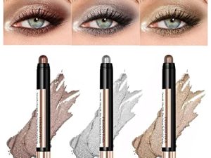 قطعة واحدة من ONablvd قلم تحديد ظلال العيون Pearlescent لمكياج العيون الكاذب على شكل دودة القز الأشخاص الكسول الذين لا يعانون من الدوار بسهولة (A ، مقاس واحد)